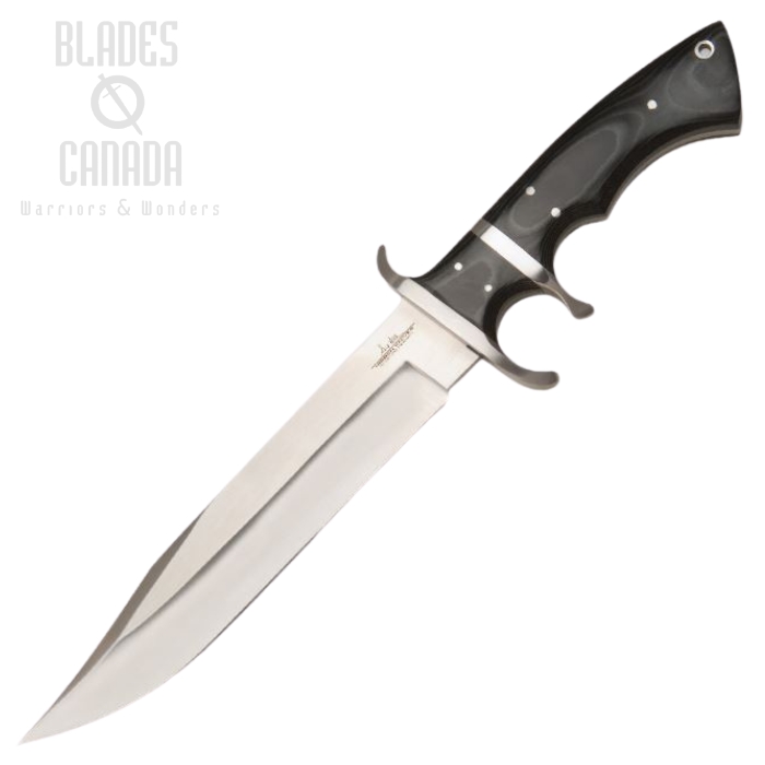 Gil Hibben Assault Bowie Fixed Blade Knife, Leather Sheath, GH5025